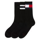 Tommy Hilfiger Flag Crew Socks 3-Pack Black