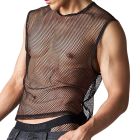 TEAMM8 Edge Net Muscle Tank TU-MCTEDG Jet