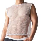 TEAMM8 Edge Net Muscle Tank TU-MCTEDG Chalk