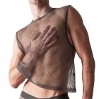 TEAMM8 Edge Net Muscle Tank TU-MCTEDG Gunmetal