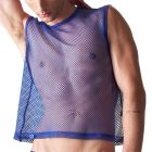 TEAMM8 Edge Net Muscle Tank TU-MCTEDG Ultramarine