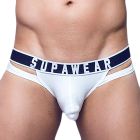 Supawear Ribbed Slashed Brief U2640C White