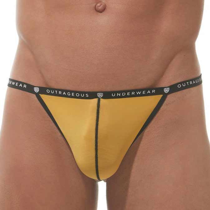 Gregg Homme Bubble GHomme Pouch G-String 162114 Yellow Mens Underwear
