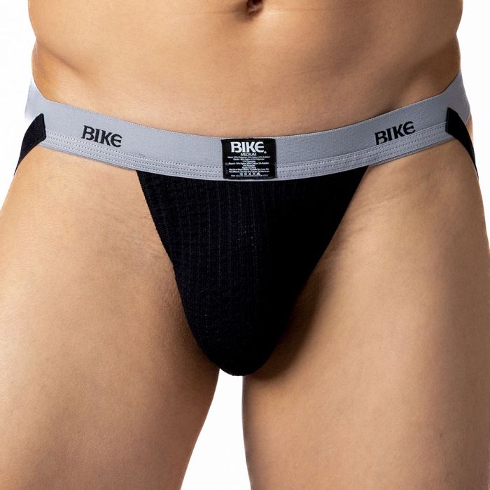 BIKE Swimwear Jockstrap BAS308 Black Mens Underwear