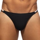 Addicted Sexy Rib Thong AD1464 Black
