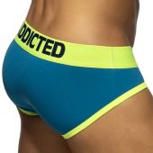 Addicted Dot Dot Dot Swimderwear Brief AD1428 Peacock