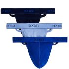 2xist Essentials Y Back Thong 3-pack 20302 Assorted Mens Underwear