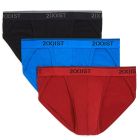 2xist Cotton Stretch Sport Brief 3-Pack 021312 Red/Blue/Black
