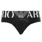 Emporio Armani GA Large Eagle Logo Brief 110814 CC716 Black Mens Underwear