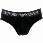 Emporio Armani Stretch Cotton Brief 111285 Black Mens Underwear