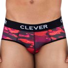 Clever Pantone Navigate Briefs 1523 Red Mens Underwear