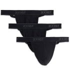 2xist Essentials Y Back Thong 3-pack 20302 Black Mens Underwear