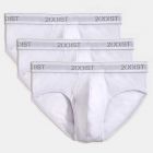 2xist Essentials No Show Brief 3-Pack 20320 White