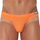 CODE 22 Bright Sport Mesh Thong 2085 Orange Mens Underwear