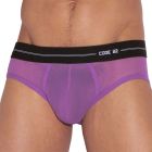 CODE 22 Sheer Mesh Brief 2101 Grape Mens Underwear