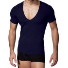 Doreanse Deep V Neck Tee 2820 Navy Mens Clothing