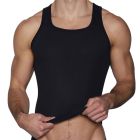 C-IN2 Layers Classic Ribbed Fitted Tank 4327 Black Mens Underwear