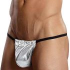 Male Power Heavy Metal Posing Strap G-string 450-070 Silver