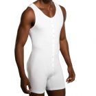 Doreanse Full Bodysuit Athletic 5002 White Mens Underwear