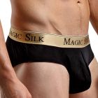 Magic Silk Silk Knit Lo Rise Bikini 6386 Black Mens Underwear