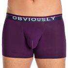 Obviously PrimeMan Boxer Brief 3 Inch Leg A00 Purple Mens Underwear