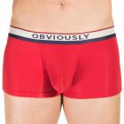 Obviously PrimeMan Trunk A03 Red Mens Underwear