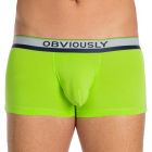 Obviously PrimeMan Trunk A03 Lime Mens Underwear