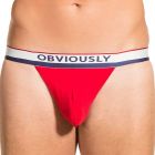 Obviously PrimeMan Jockstrap A07 Red Mens Underwear