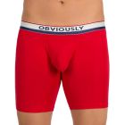 Obviously PrimeMan Boxer Brief 6 Inch Leg A09 Red