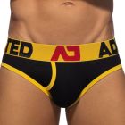 ADDICTED Open Fly Cotton Brief AD1202 Yellow Mens Underwear
