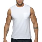 Addicted Basic Tank Top AD531 White Mens T-Shirt