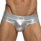 Addicted Metalic Brief AD543 Silver Mens Underwear