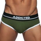 Addicted Curve Brief AD727 Kaki Mens Underwear