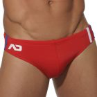 Addicted Low Cut Sports Swim Brief ADS05 Red Mens Swimwear Briefs