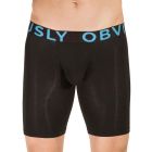 Obviously EveryMan Boxer Brief 9 Inch Leg B01 Black Mens Underwear