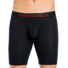 Obviously FreeMan Boxer Brief 9 Inch Leg C01 Black Mens Underwear