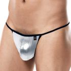 CUT4MEN Provocative G-String C4M02 Silver Skai