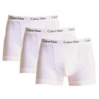 Calvin Klein Low Rise Cotton Trunk 3 Pack U2664 White Mens Underwear