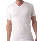 Calvin Klein V Neck T Shirt 2 Pack U8511A White Mens Tops