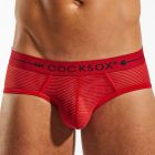 Cocksox Sheer Sports Brief CX76SH Cupid Red Mens Underwear