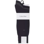 Calvin Klein Mens Eric Cotton Dress Socks 3-Pack E91219 Navy/Graphite Heather/Navy