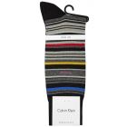 Calvin Klein Kevin Multi Colours Stripe Crew Socks ECP232 Black