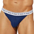 Intymen Linea V-Back Sheer Thong INK016 Navy Mens Underwear