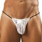 Joe Snyder String Thong G String JS02 White Lace Mens Underwear