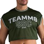 TEAMM8 S.S.C. Fraternity Crop Muscle Tank TC-CMTSSC Forest Green