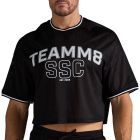 TEAMM8 S.S.C. Fraternity Drop Sleeve Crop Tee TC-CTSSSC Black
