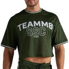 TEAMM8 S.S.C. Fraternity Drop Sleeve Crop Tee TC-CTSSSC Forest Green