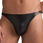 TEAMM8 PLAY Flex Brief TP-BFFXL Faux Leather Black Mens Underwear