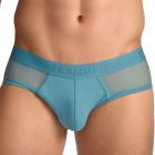 TEAMM8 Score Sheer Brief TU-BFSCORE3 Teal Mens Underwear