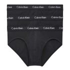 Calvin Klein Cotton Stretch 3-Pack Hip Brief U2661 Black